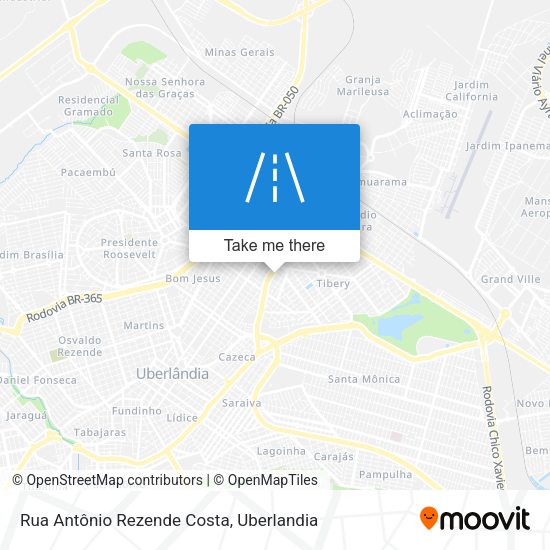 Rua Antônio Rezende Costa map