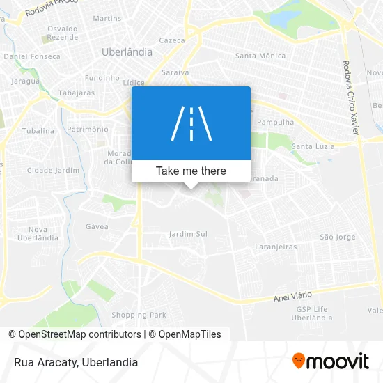 Rua Aracaty map