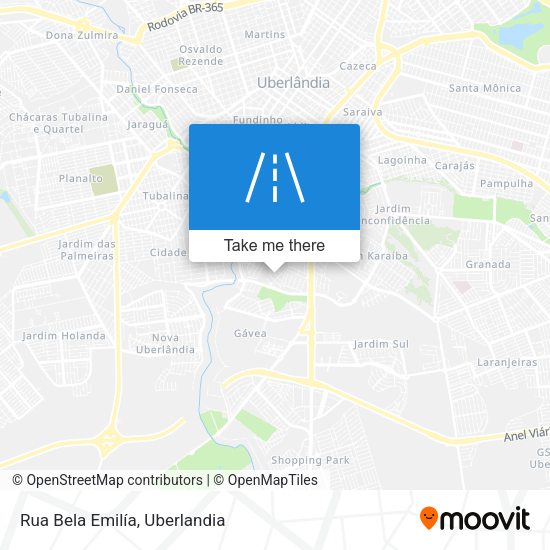 Rua Bela Emilía map