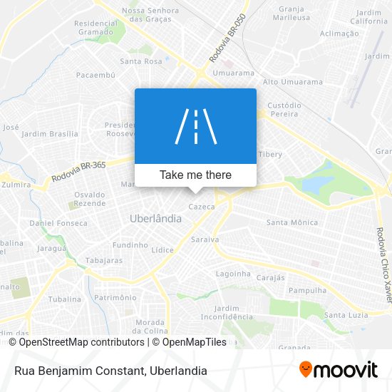 Rua Benjamim Constant map