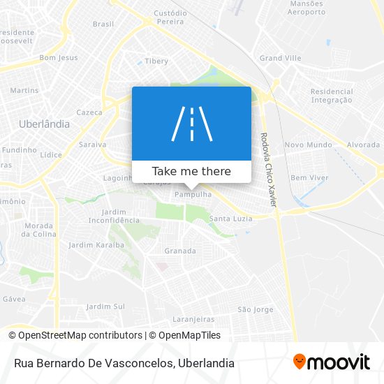 Mapa Rua Bernardo De Vasconcelos