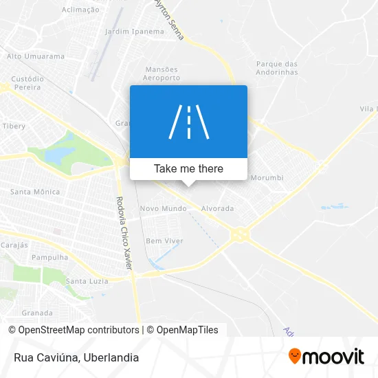 Rua Caviúna map