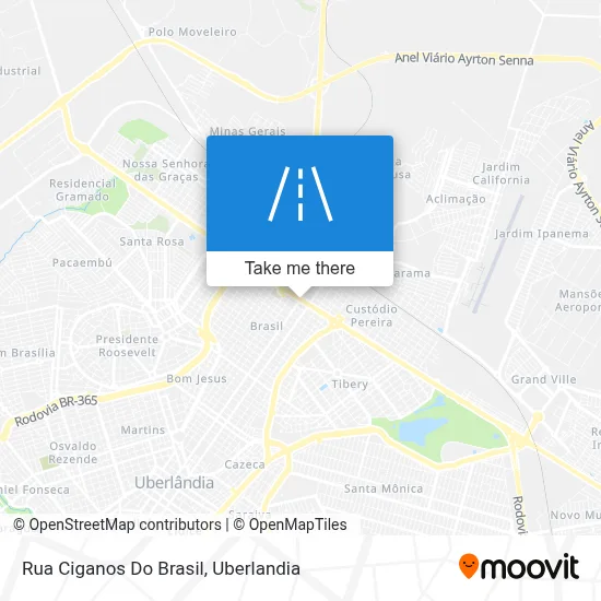 Rua Ciganos Do Brasil map