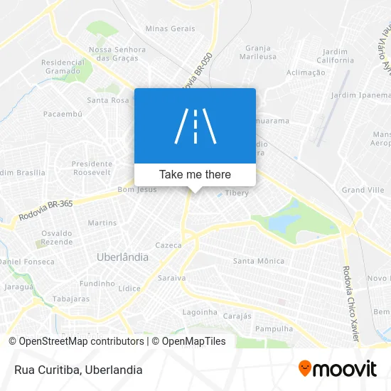 Rua Curitiba map