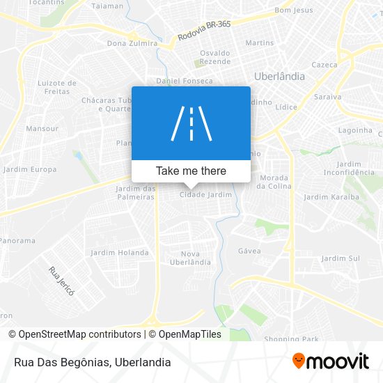 Rua Das Begônias map