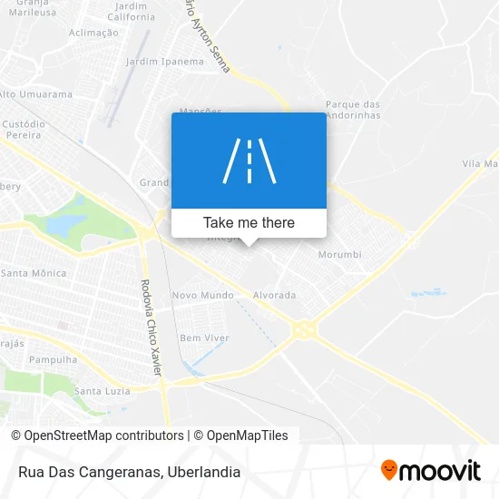 Rua Das Cangeranas map