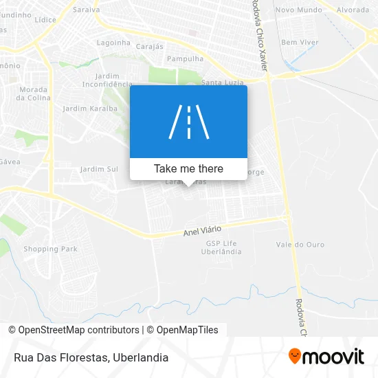 Rua Das Florestas map