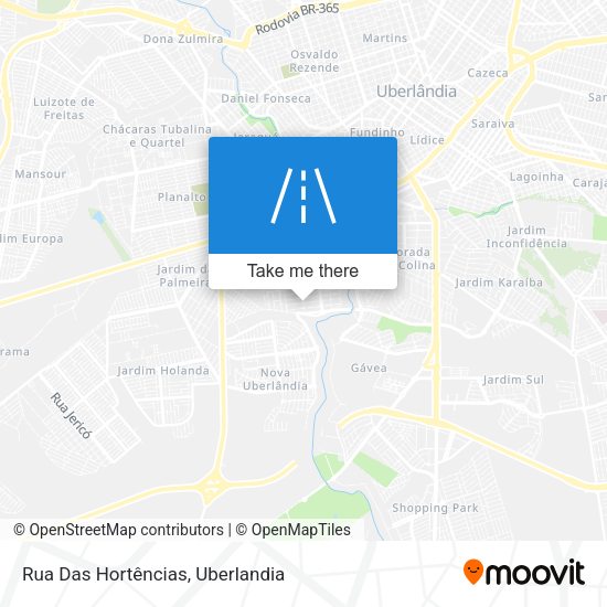 Rua Das Hortências map