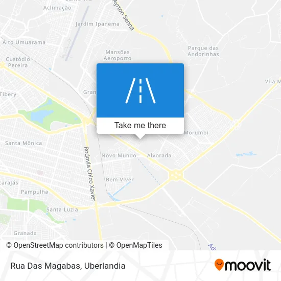 Rua Das Magabas map