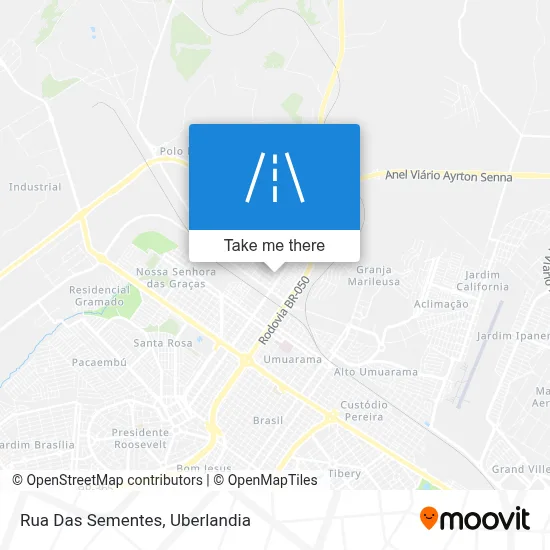 Rua Das Sementes map