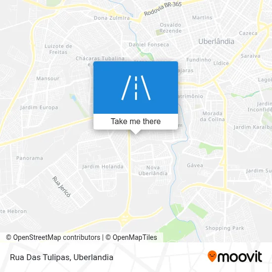 Rua Das Tulipas map