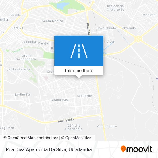 Rua Diva Aparecida Da Silva map