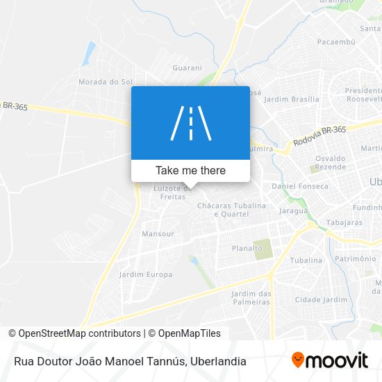 Rua Doutor João Manoel Tannús map