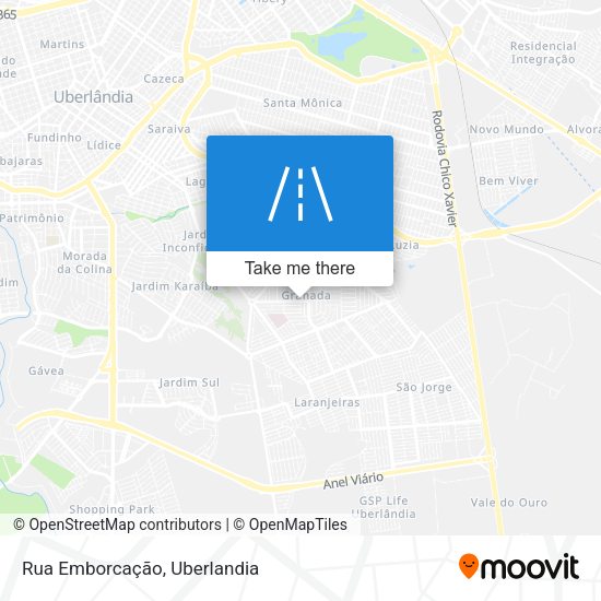 Rua Emborcação map