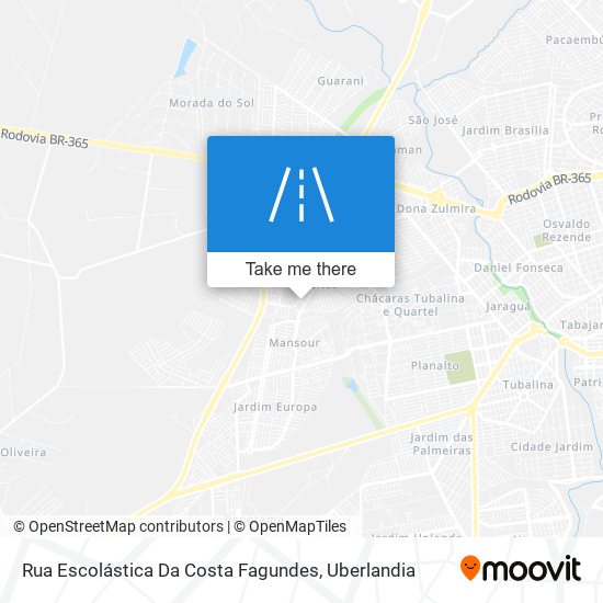 Mapa Rua Escolástica Da Costa Fagundes