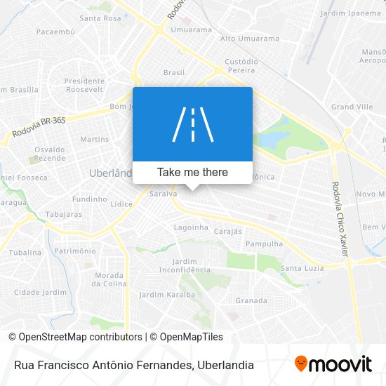 Rua Francisco Antônio Fernandes map