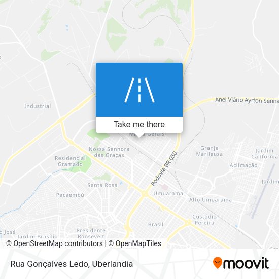 Rua Gonçalves Ledo map