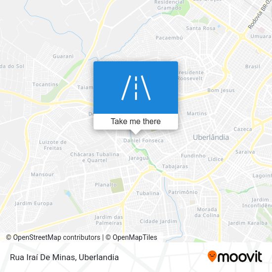 Rua Iraí De Minas map