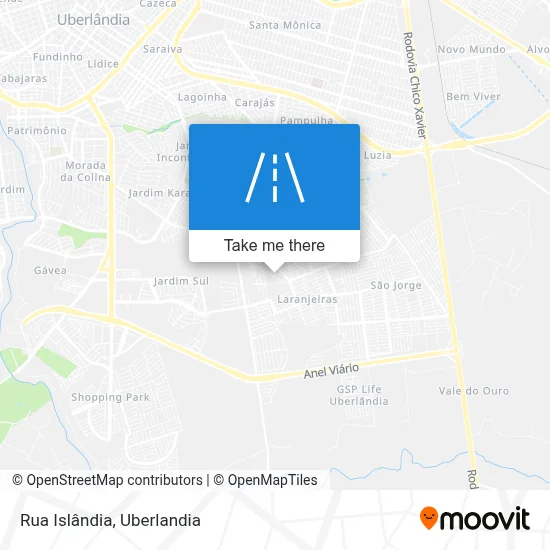 Rua Islândia map