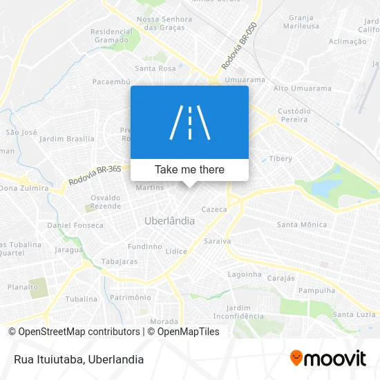 Rua Ituiutaba map