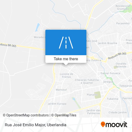 Rua José Emílio Major map