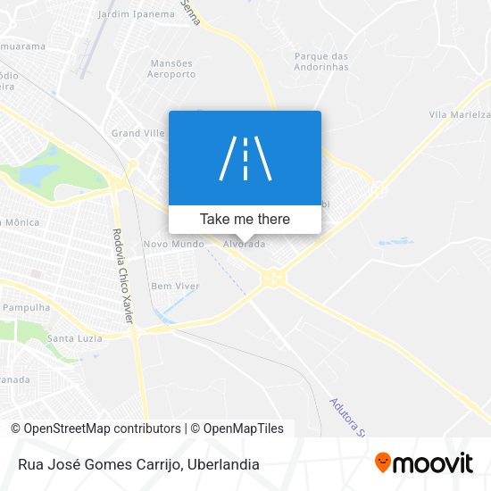 Rua José Gomes Carrijo map