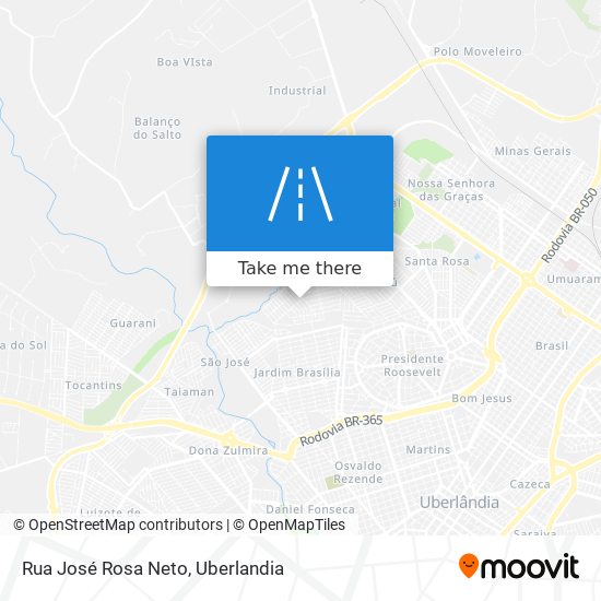 Mapa Rua José Rosa Neto