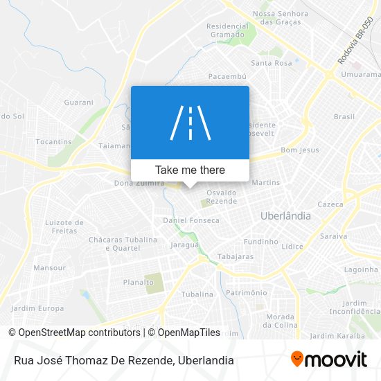Rua José Thomaz De Rezende map
