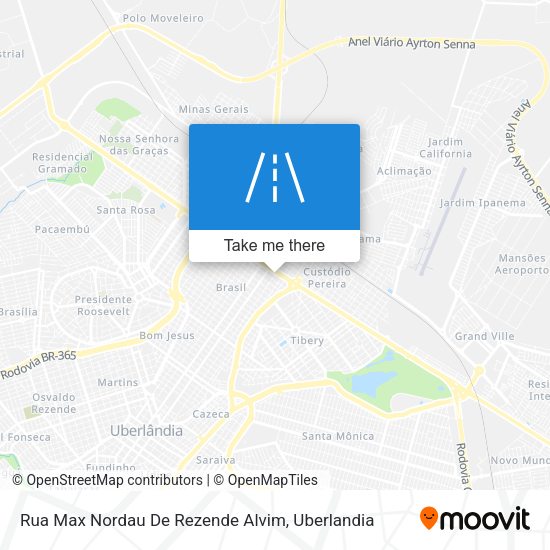 Rua Max Nordau De Rezende Alvim map