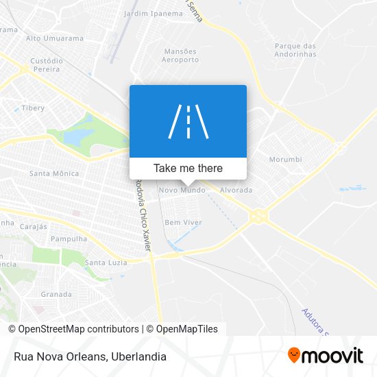 Rua Nova Orleans map