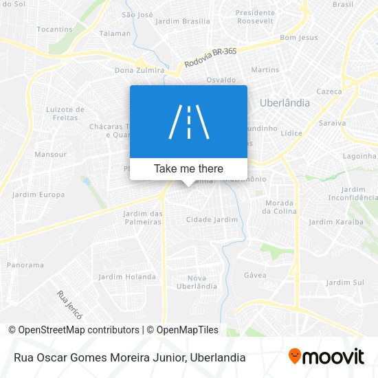 Rua Oscar Gomes Moreira Junior map