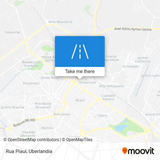 Rua Piauí map