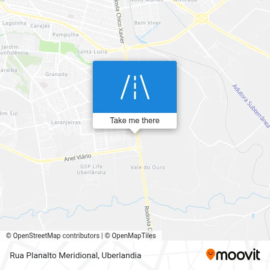 Rua Planalto Meridional map