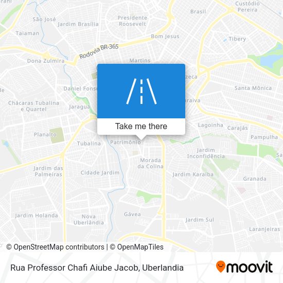 Rua Professor Chafi Aiube Jacob map