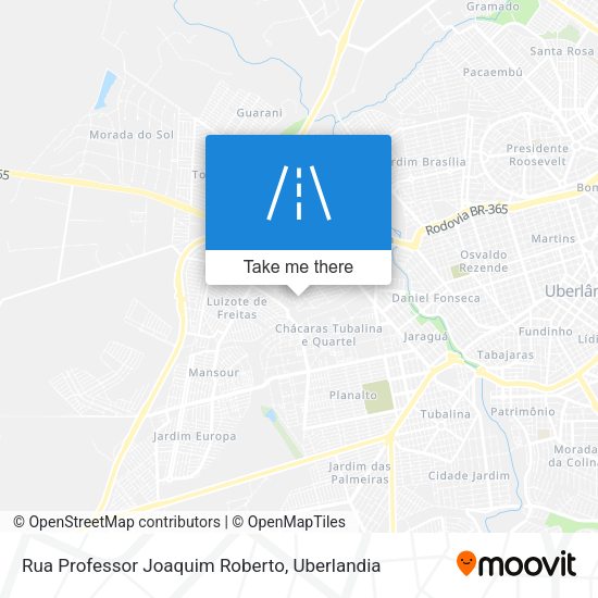 Rua Professor Joaquim Roberto map