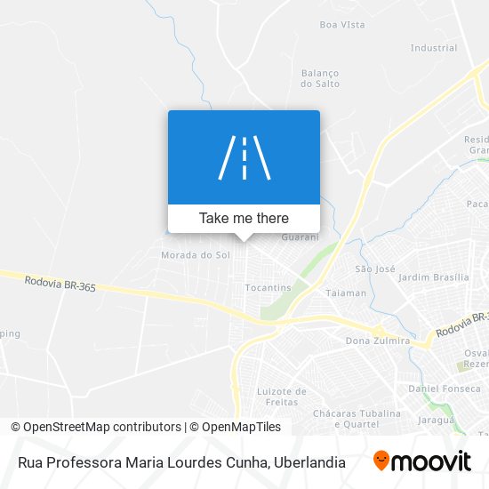 Rua Professora Maria Lourdes Cunha map