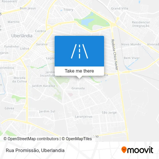 Rua Promissão map