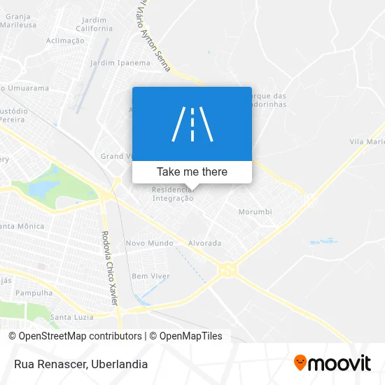 Rua Renascer map