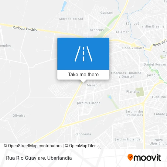 Rua Rio Guaviare map