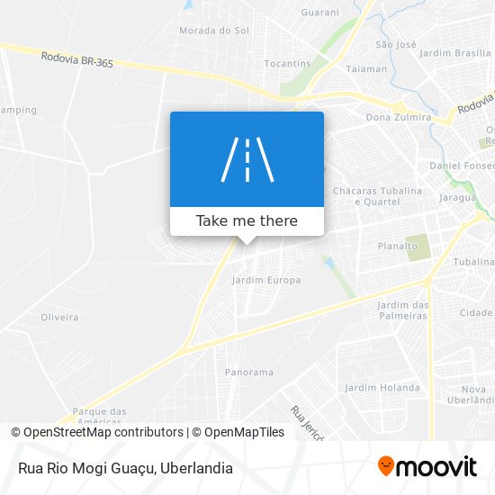 Mapa Rua Rio Mogi Guaçu