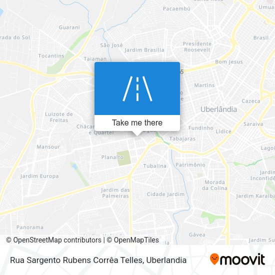 Rua Sargento Rubens Corrêa Telles map