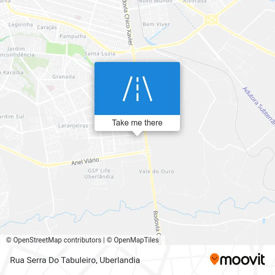 Rua Serra Do Tabuleiro map