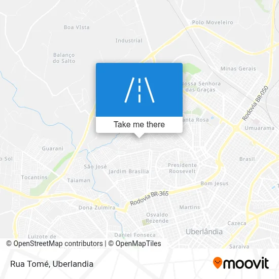 Rua Tomé map