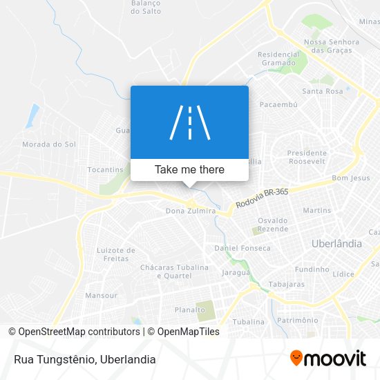 Rua Tungstênio map