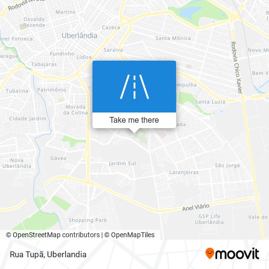 Rua Tupã map