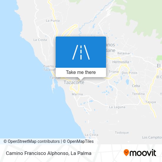 Camino Francisco Alphonso map