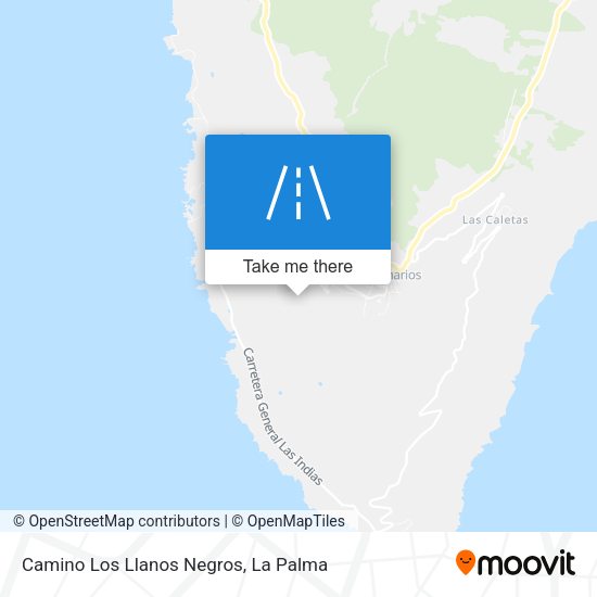 Camino Los Llanos Negros map