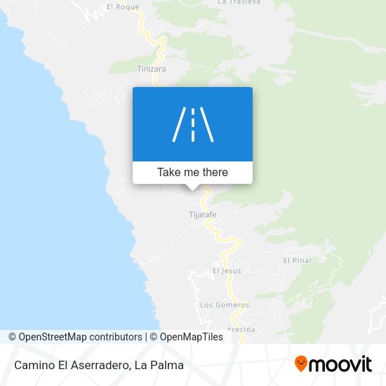 Camino El Aserradero map