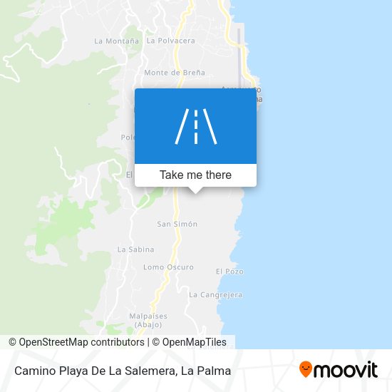 Camino Playa De La Salemera map