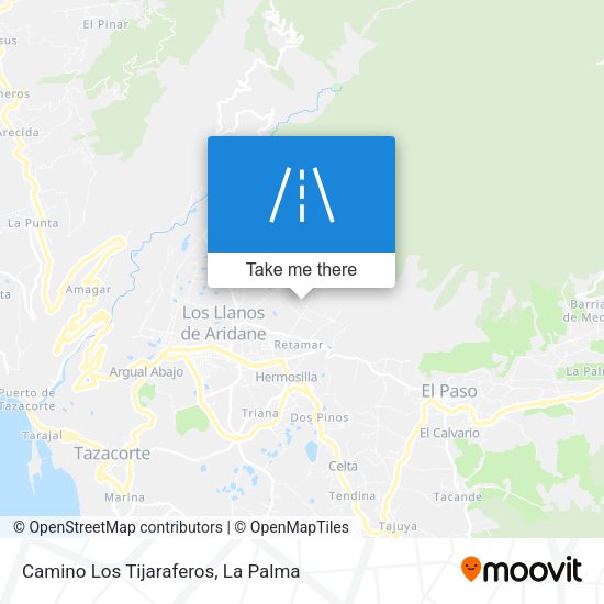 Camino Los Tijaraferos map